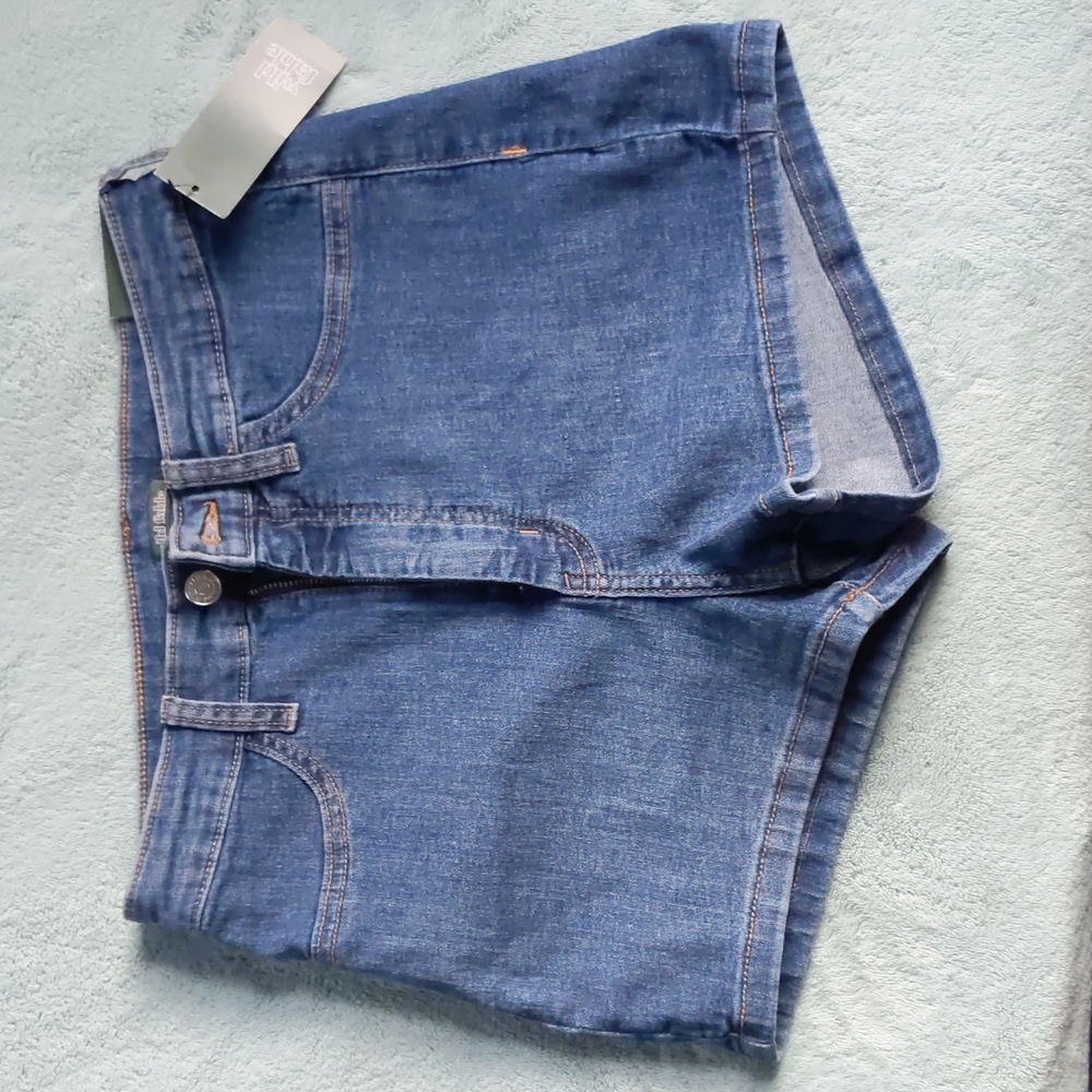 Wild Fable Target Jean Shorts High Waisted Stretch Blue Size 8
